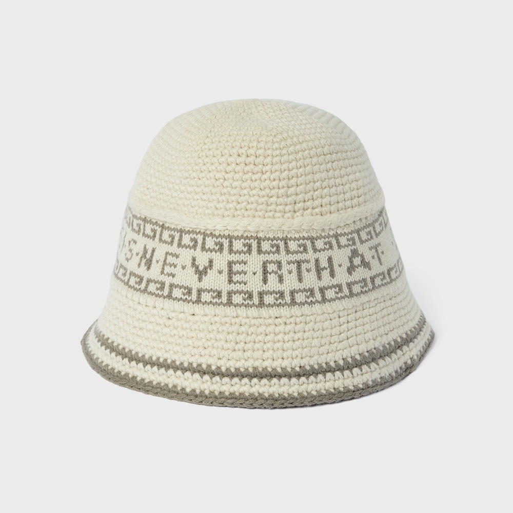 ディス・イズ・ネヴァー・ザット・クロシェットバケットハットアイボリー