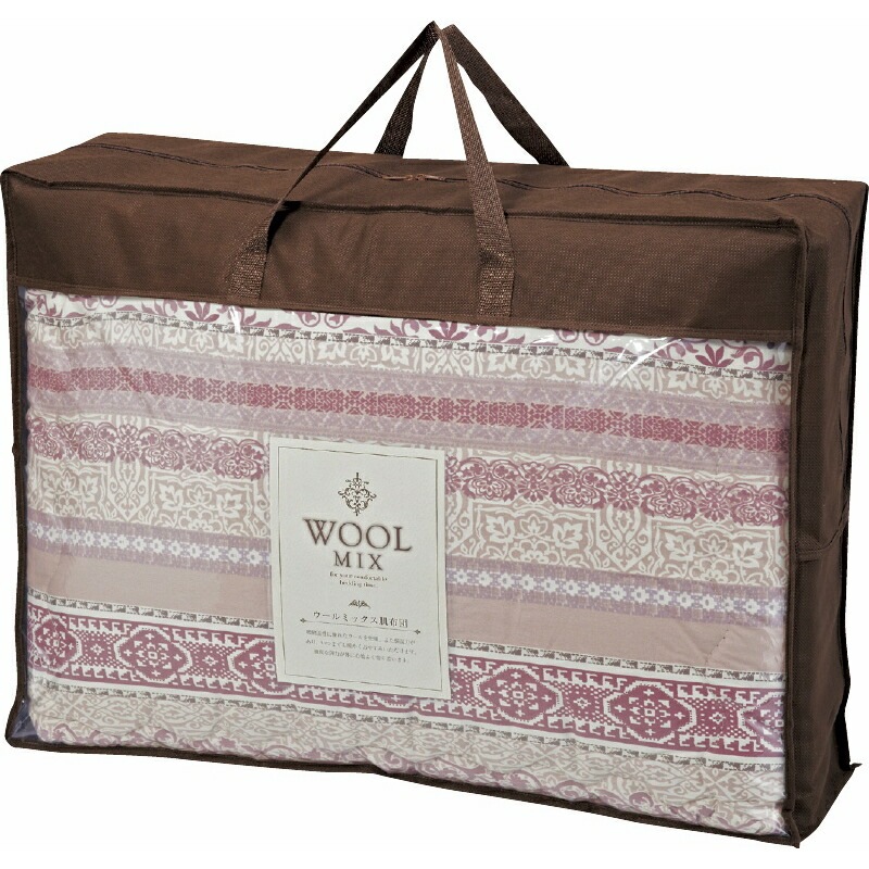 （ギフト）ウールミックス ウール混掛ふとん ローズ