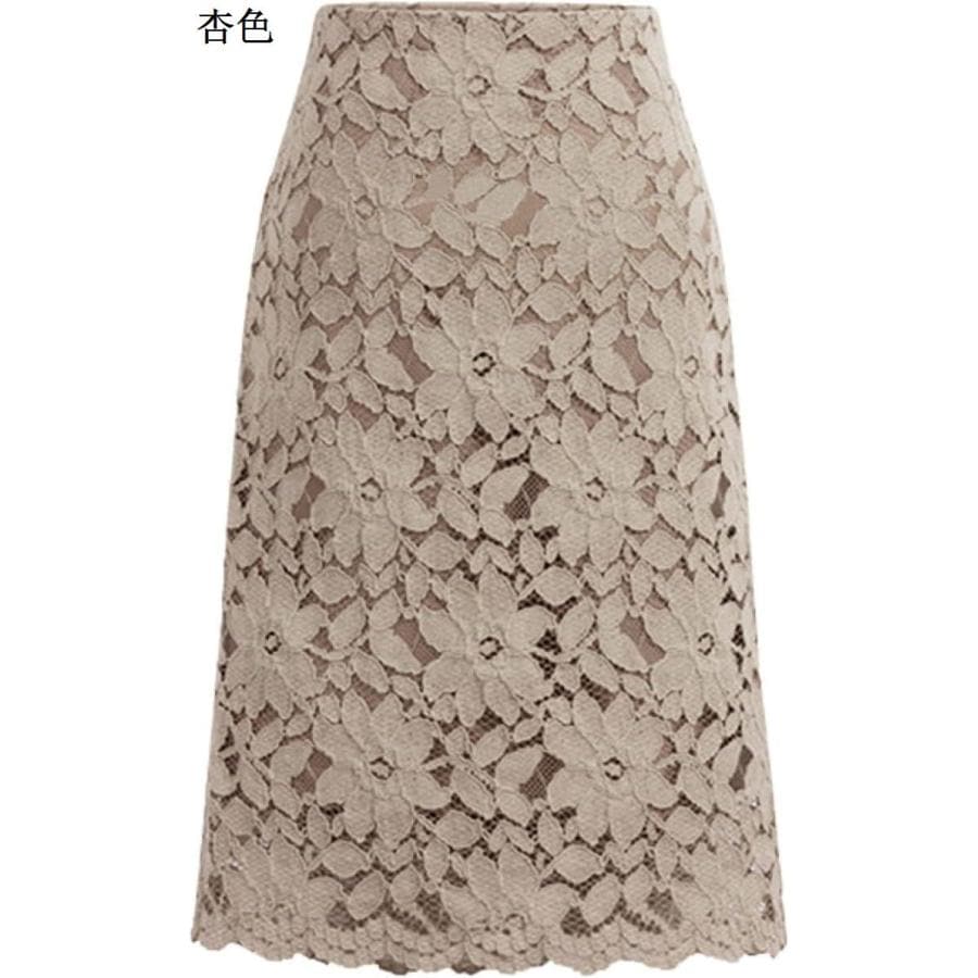 タイトスカート スカート 総レース 洗える オフィス 通勤 レディース レーススカート ヒップスカート 春物 レース タイト 膝丈 A字裙
