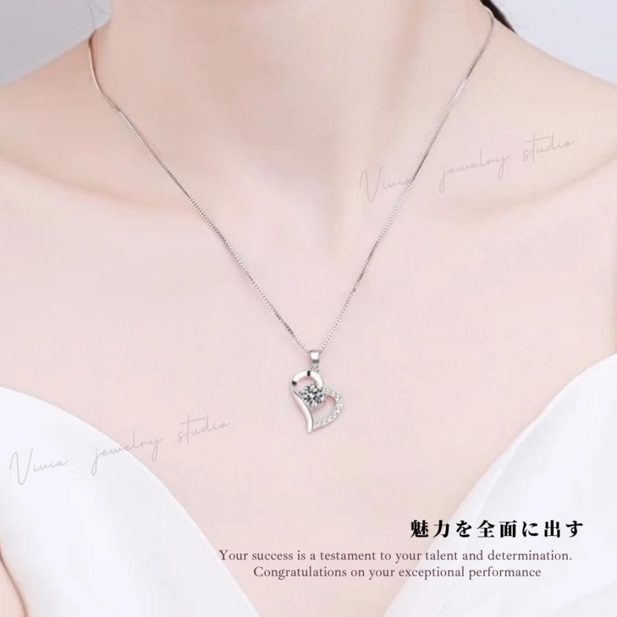 ネックレス モアサナイト レディース 一粒 プラチナ 仕上げ 1.0カラット 金属アレルギー対応 ノンアレルギー シルバー 人気 ホワイトデーお返し 母の日 ギフト