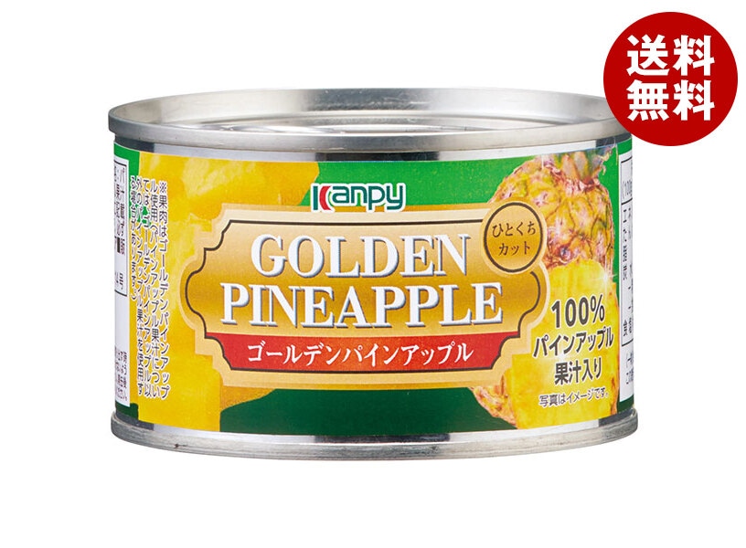 カンピー ゴールデンパインアップル ひとくちカット(パインアップル果汁づけ) 225g缶＊24個入＊(2ケース)