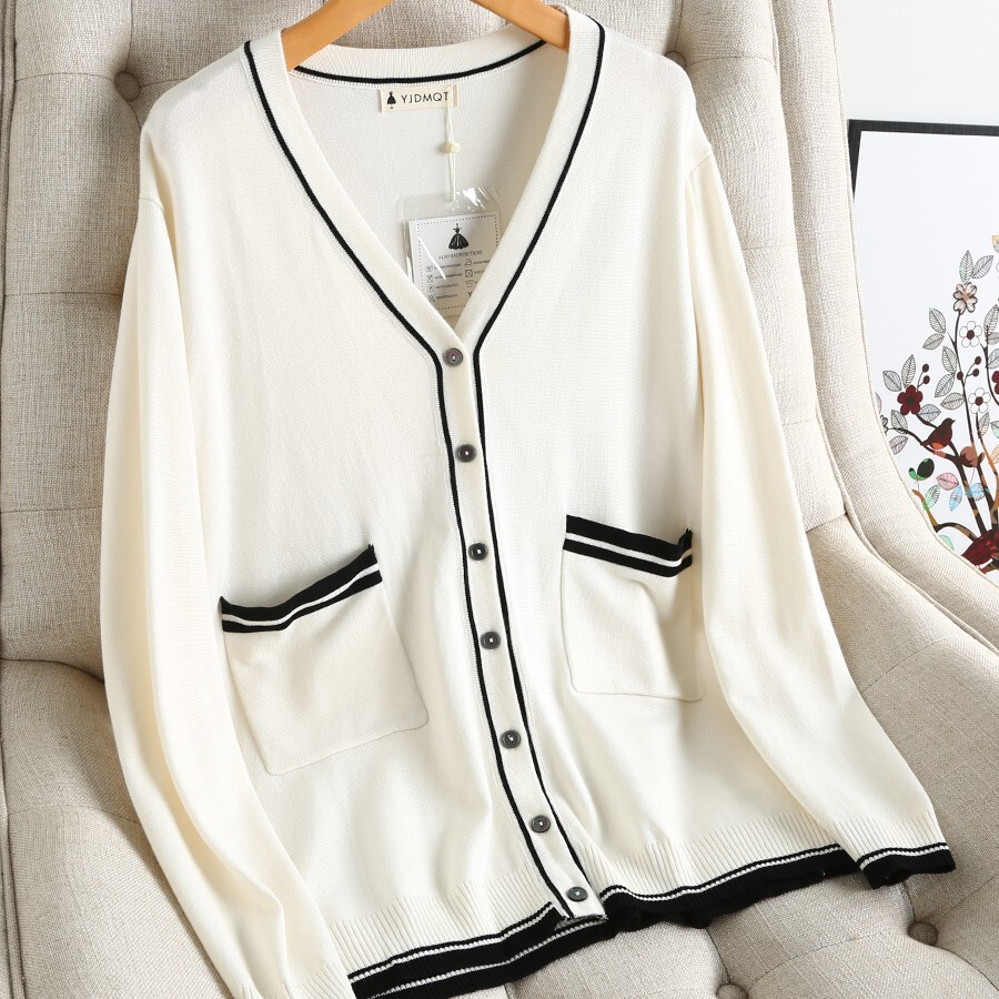 トップス カーディガン ミディアム丈 袖あり 長袖 Vネック ストレート ポケット バイカラー ニット 薄手 大人可愛い きれいめ シンプル 大人 上品 おしゃれ 大人女子 クール エレガント 無地