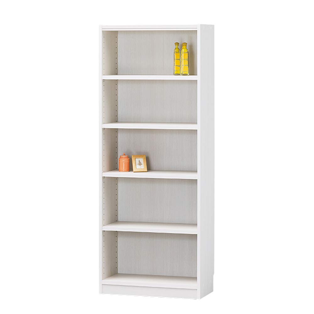 白井産業 組み合わせ自由なフリーラック シェルフ 本棚 豊富なサイズバリエーションでどんな部屋にも合わせやすい 棚板耐荷重10kg ホワイト 木目 幅59 高さ150 奥行29cm TNL