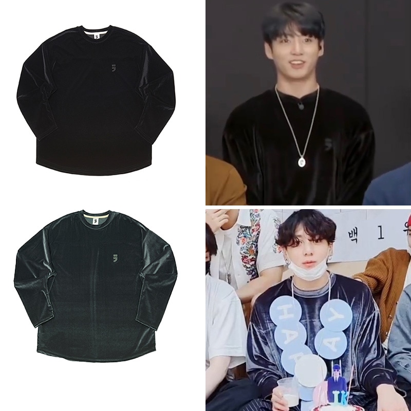 A-NOTHING イベントBTS Jungkookフォトカード付き VELVET TEE 韓国ファッション/韓国ファッションスタイル/韓国ストリートブランド/男女兼用