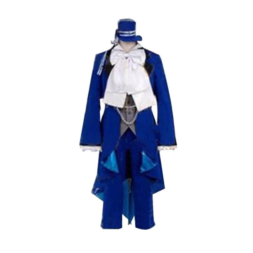 黒執事シエル ファントムハイヴ坊ちゃん ブルー 礼服 コスプレ衣装 イベント 演出服 変装 二次会 COS