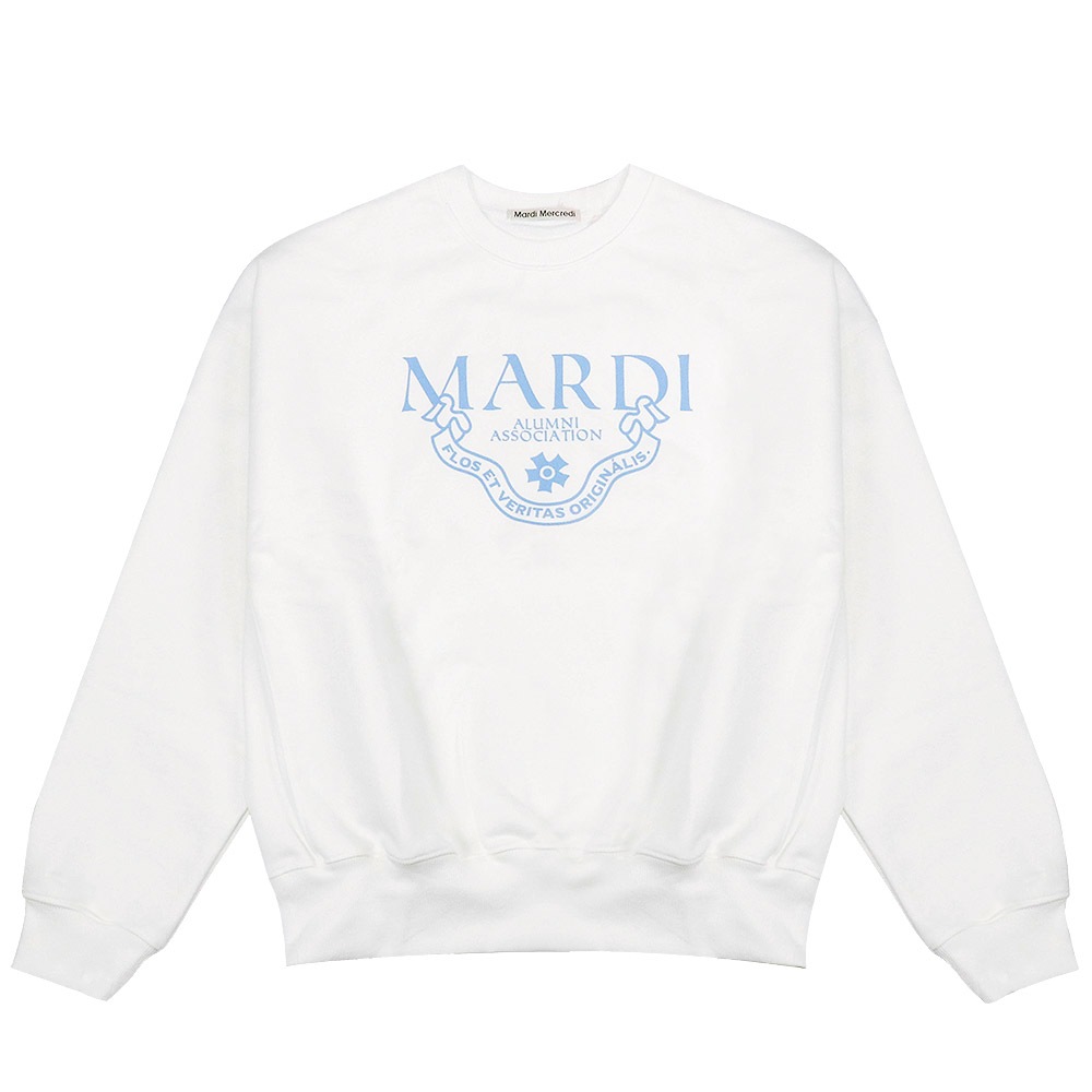 SWEATSHIRT GRAND ALUMNI CLASSIQUE WHITE SKY 長袖 レディース 韓国 ファッション アパレル