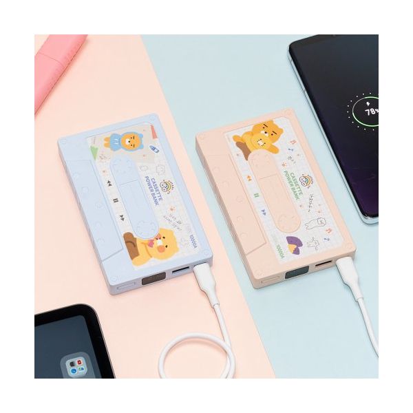 【カカオフレンズ】カセットモバイルバッテリー 10000mAh*関税込 KAKAOFRIENDS PARTNERS カセット型高速充電補助バッテリー