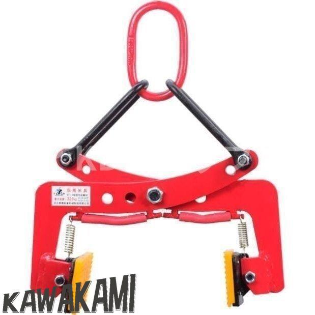 最安値挑戦 石材用クランプ 石材吊りクランプ 開口幅100-300mm 荷重260kg 合金鋼製 つり上げ 運搬 敷設 墓石 造園石 建築用石 土木用石