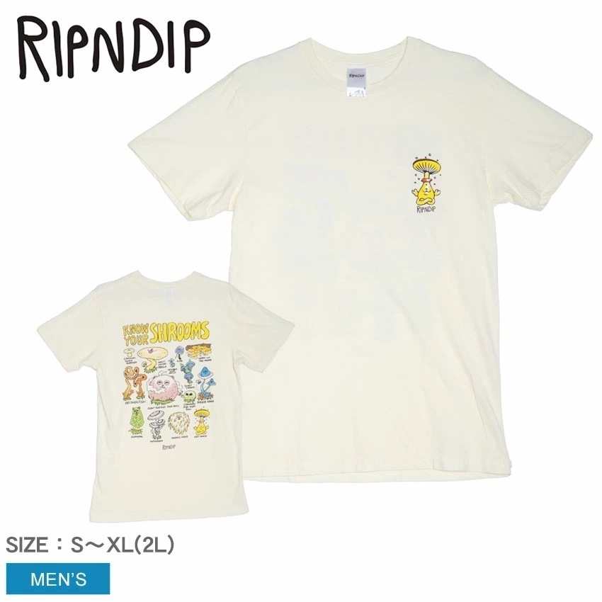 KNOW UR SHROOMS TEE RND9953 メンズ ウエア トップス クルーネック ブランド ストリート カジュアル スケボー スポーツ スケート ロゴ アウトドア