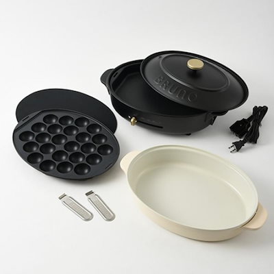 他サイト： オーバルホットプレート BOE053 ホットプレート たこ焼き 鍋 深型 パエリア ビビンバ 温度の商品画像