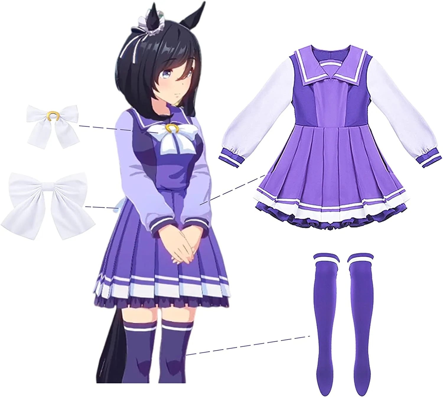 ウマ娘 プリティーダービー　ウイニングライブ トレセン学園制服 メジロマックイーン メイショウドトウ コスプレ衣装 コスチューム コスプレ衣装
