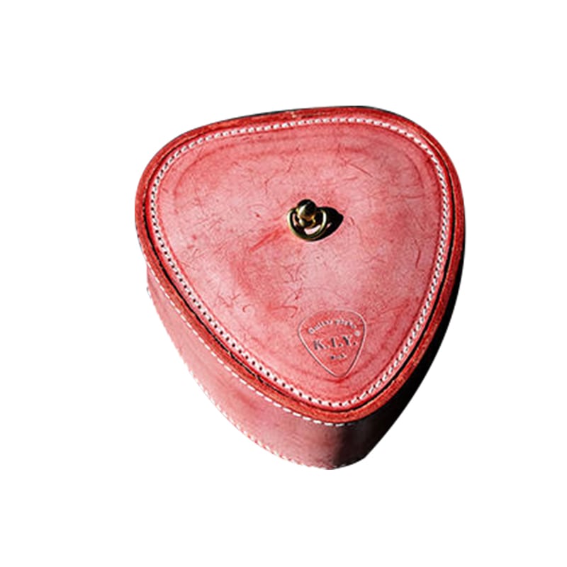 Knight T.Y.シリーズ ギターピックケース GPB-1312 サンゴピンクいろ ミストレザー