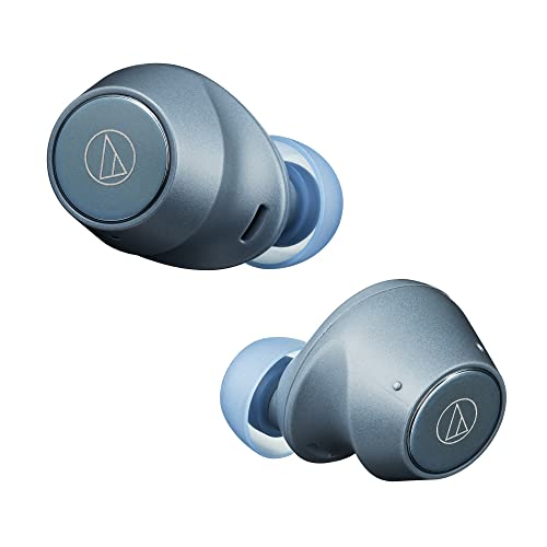 オーディオテクニカ ATH-CKS30TW BL ワイヤレスイヤホン bluetooth 【完全ワイヤレスイヤホン / 重低音 / IP55 防水防塵規格 / マルチポイント対応 / 小型軽量 / 最