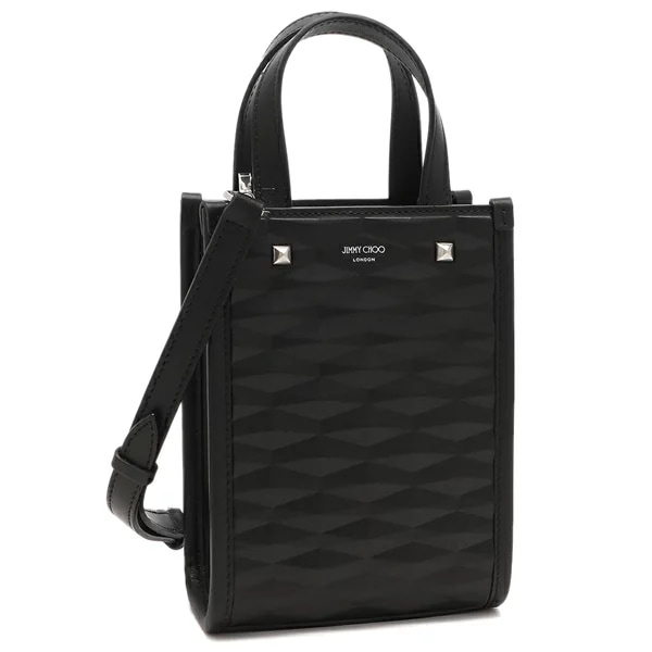 ハンドバッグ ショルダーバッグ ミニNSトート ミニバッグ ブラック レディース JIMMY CHOO MININSTOTE BZU