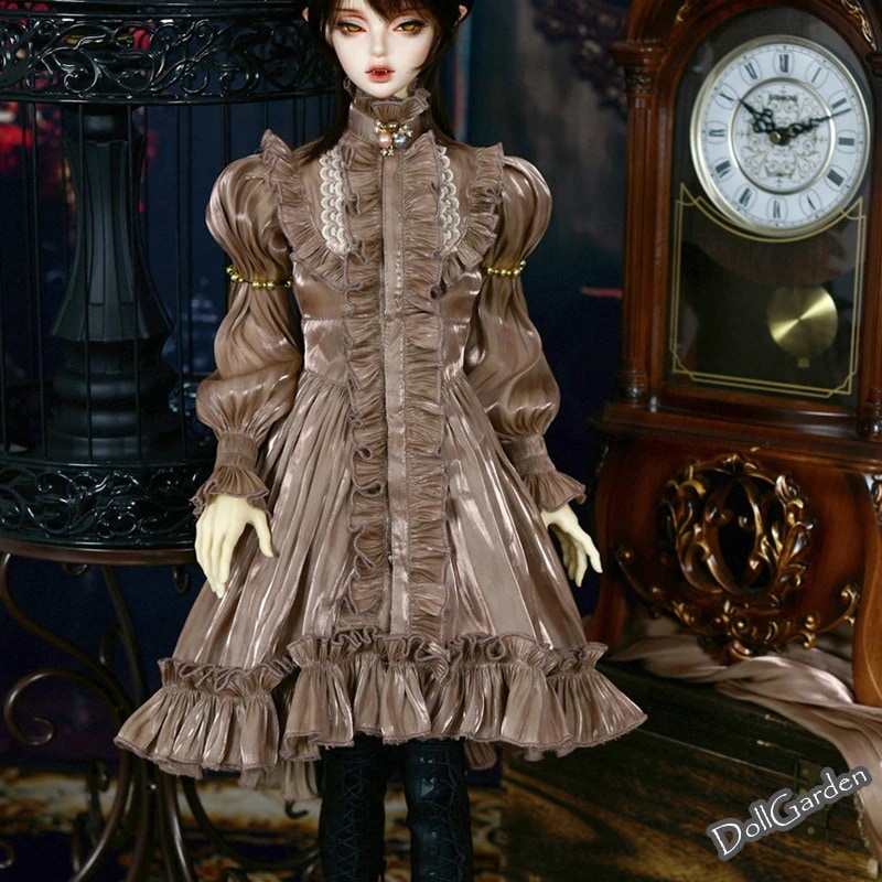 BJD 1/3 1/2 ドール服 ドール衣装 【暮月】 レトロ 宮廷 シャツワンピース SD13/SD17/LS73/IPHID/soomID75/オーダーサイズ球体関節人形用衣装セット