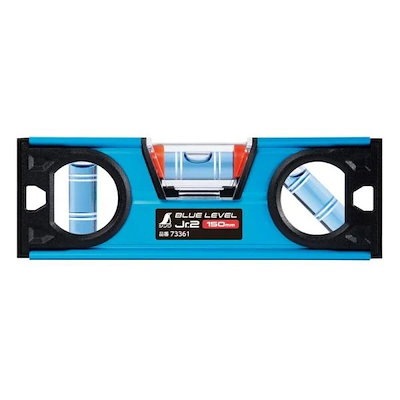 他サイト： シンワ ブルーレベル Jr．2 73361 150mm 大工道具 測定具 BOXレベルの商品画像