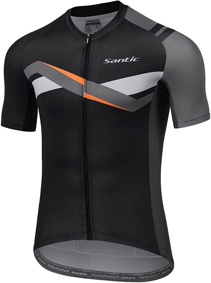 メンズ サイクルジャージ(ブラック, 2XL)