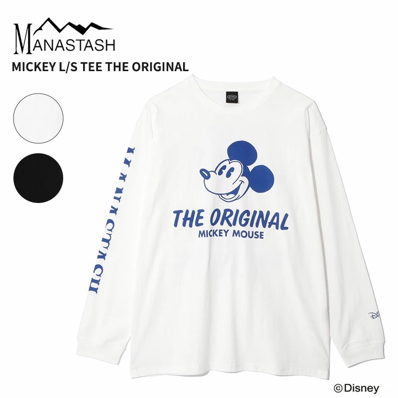 マナスタッシュ メンズ 長袖Tシャツ レディース ミッキーマウス MANASTASH ディズニーコラボ MICKEY L/S TEE THE ORIGINAL トップス 792-5230014