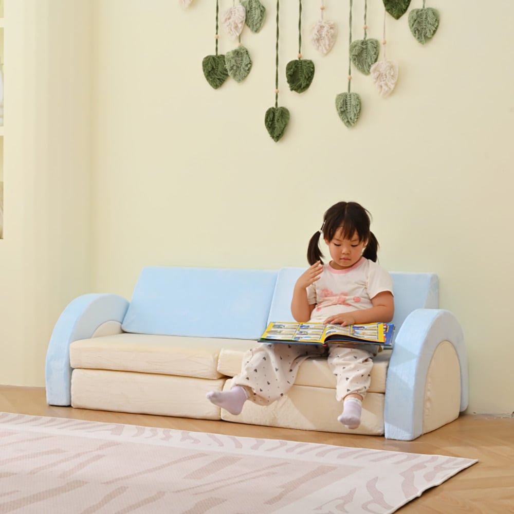 【国内即日発送】つみきソファ ソフトブロック 積み木クッション 組み換え自由 圧縮梱包 ブロッククッション 自由組合 多機能 大型 室内 キッズスペース 子供 こども キッズプレゼント 幼児 保育園