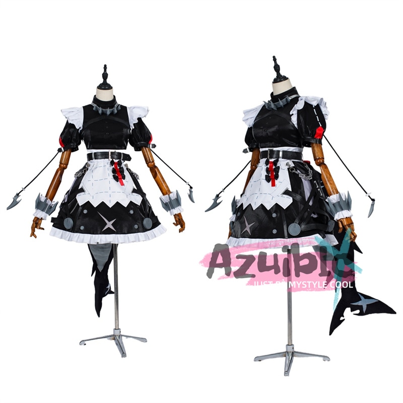 「限定在庫生産停止」Azuiblc　ゼンレスゾーンゼロ エレン・ジョー コスプレ衣装　メイド服　サメ尻尾別途追加　ヴィクトリア家政　コスチューム　ハロウィン