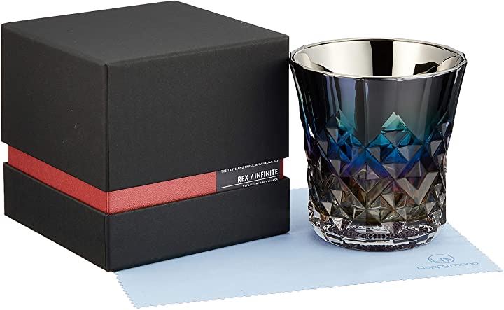 PROGRESS ロックグラス チタンミラー 日本製 ウィスキー ワイン 焼酎 ハイボール お酒がまろやかに クロス付 Rex infinite(Rex)