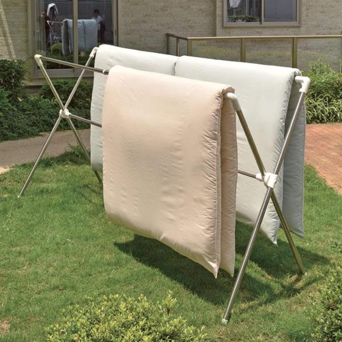 室内物干し PORISH 伸縮式布団干しX型S ステンレス 伸縮 X型 クロス型 部屋干し 物干しスタンド 洗濯物干し ハンガー 物干し 布団干し 室内 洗濯 室内用物干し 室内干し 8,342円