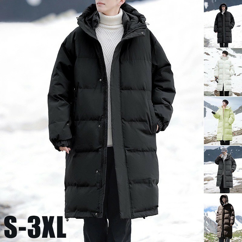 【最安挑戦】メンズ 冬服 コート ロング丈 中綿ジャケット 厚手 アウトドア ダウンジャケット 中綿 フード付き 男女兼用 大きいサイズ ロングコート ジャケット 防寒 防 暖かい 保温 冬