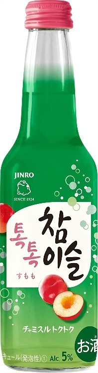 【送料無料】眞露 JINRO チャミスル トクトクすもも 5度 275ml24本【北海道沖縄県東北四国九州地方は必ず送料が掛かります】