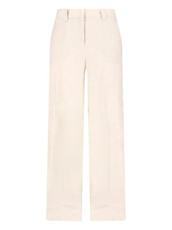 INCOTEX Women Straight Pants 173874 D7058 020 White