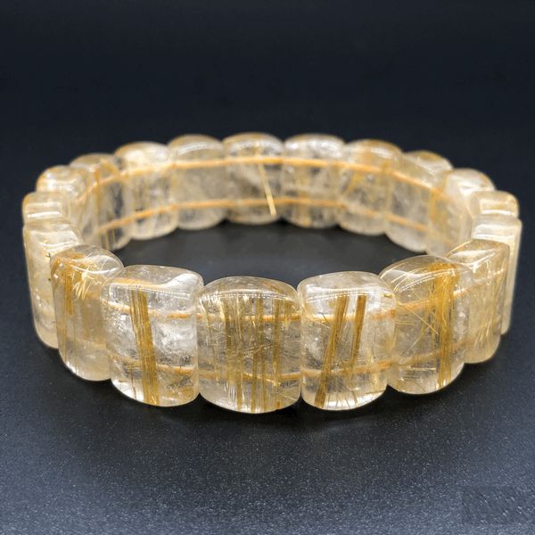 ブレスレット レディースアクセサリー アクセサリー ファッション ルチルクォーツ 金運 天然石 水晶