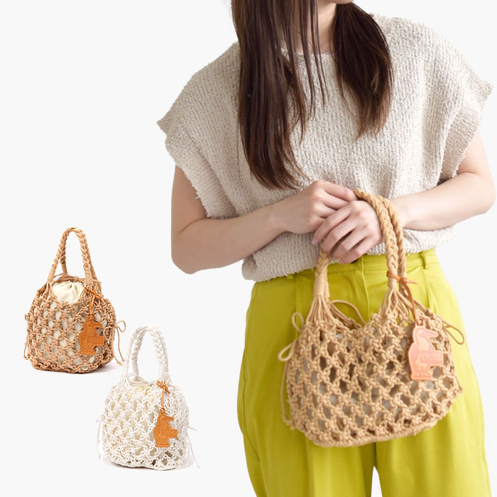 バッグ トートバッグ Knitting Rope Mini ニッティングロープミニトートバッグ レディース 春 夏 秋 コットン ベージュ ナチュラル CH60-3723