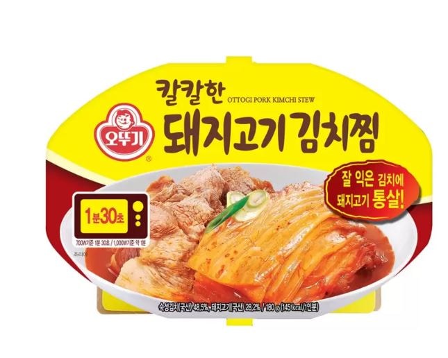 オットゥギ ピリ辛豚肉 キムチチム 180g x 12 Ottogi Pork Kimchi Stew 180g x 12/돼지고기 김치