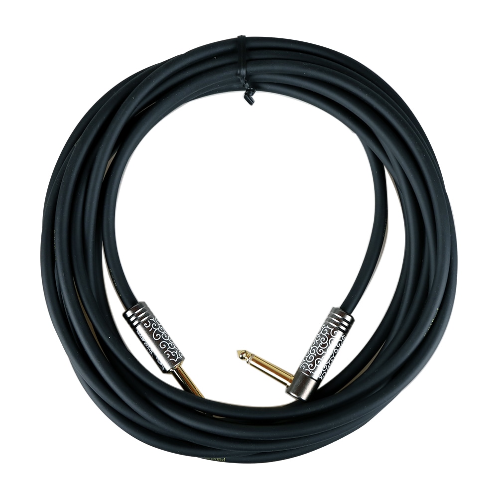 ギター ベース接続ケーブル GC-KY-SL5M ストレートカーブプラグ 5メートル