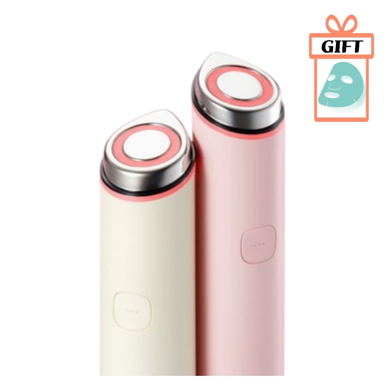 【ベージュ/ピンク】 ブースタープロミニプラス 美顔器/顔ライン ,高周波,目元ケア,弾力ケア,バイブレーション,美顔 器 効果,韓国 美顔 器,美顔 器 おすすめ,pdrn,ピンク アンプル