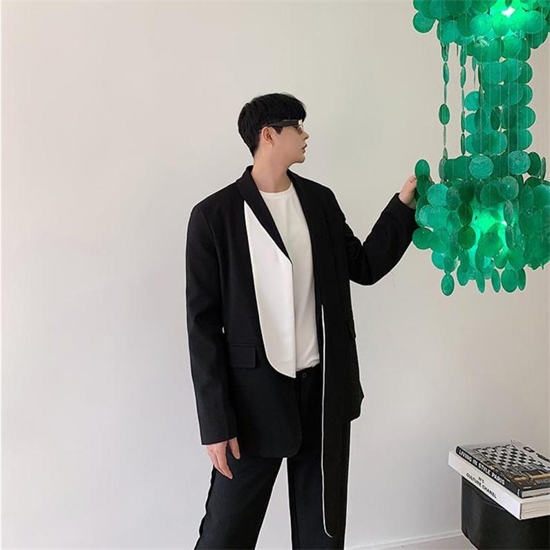 メンズ コート カジュアルスーツ テーラード ブレザー 長袖 アウター パーティー 公演 クラブ 舞台衣装 正装 ダンスウェア 白黒 発表会 外套 男子 上着