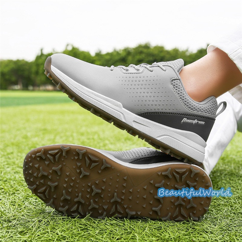 ゴルフシューズ メンズ レディース スニーカー アウトドアシューズ スポーツ靴 フィット感 軽量 耐久 動きやすい 防水 防滑 練習場 四節可能G43