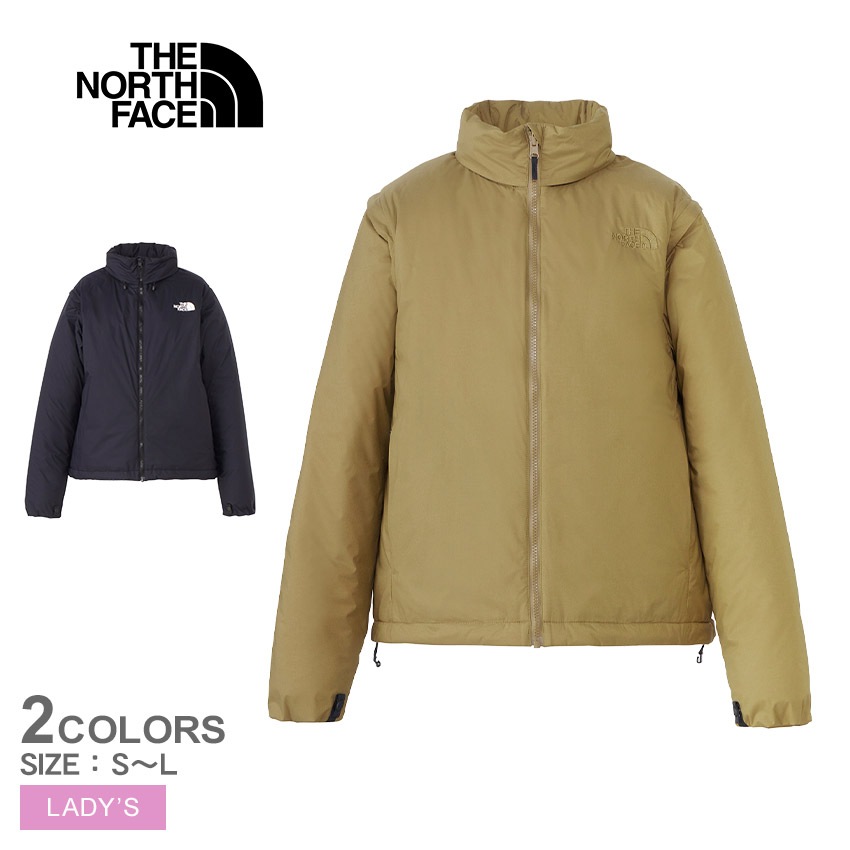 ジップインサニーヌックジャケット NYW82401 レディース アウター ベスト フード 中綿 シンプル ブランド 保温性 断熱 撥水 軽量 ロゴ ブランド おしゃれ