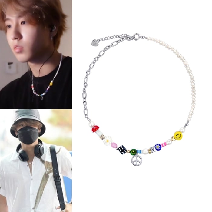 [Stray Kids着用] VVV PEACE PENDANT BEADS NEACKLACE