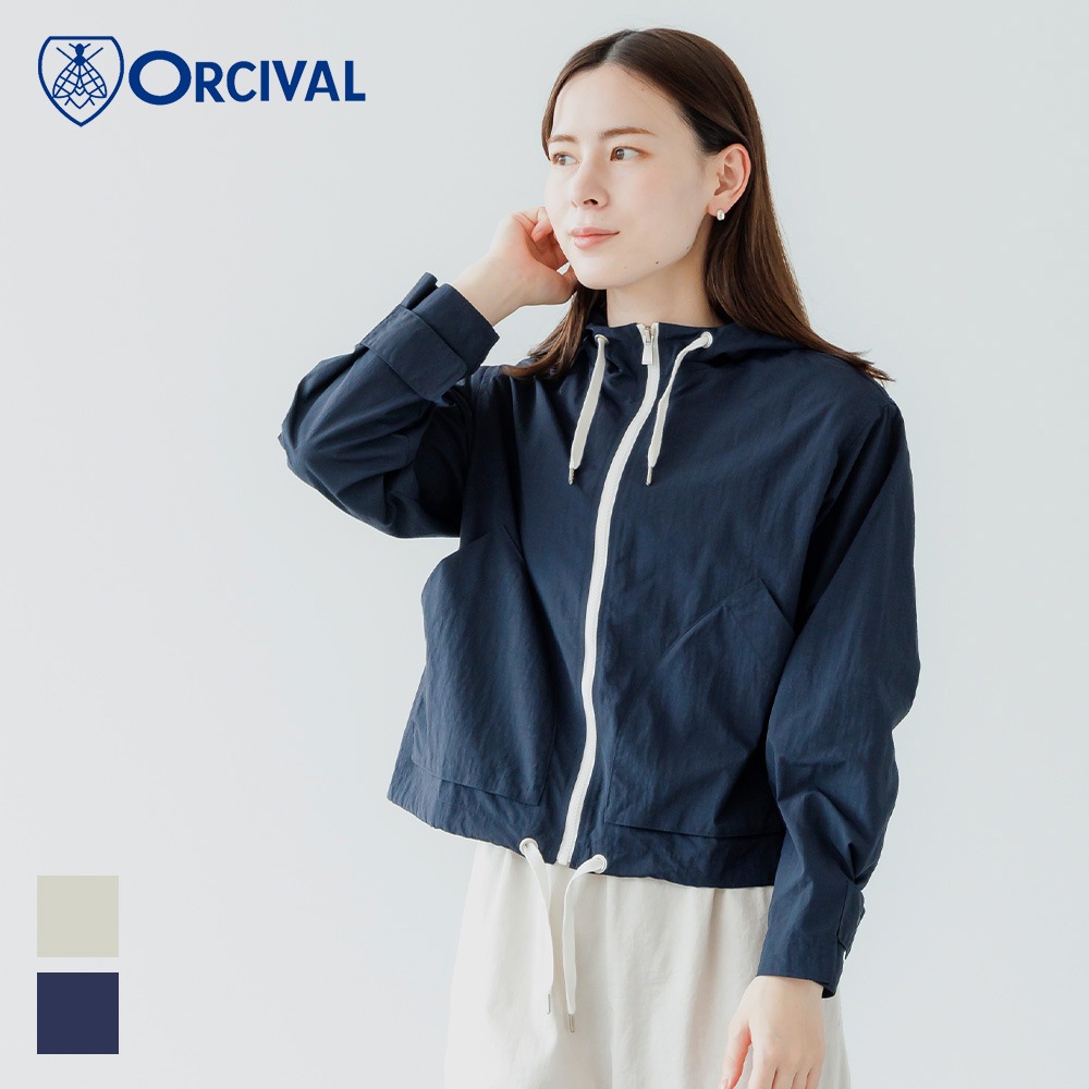 【2025春夏】オーシバル / オーチバル ORCIVAL ショートジップジャケット #OR-A0687 ONB 羽織 アウター レディース パーカー 無地 2025SS 【ラッピング不可】