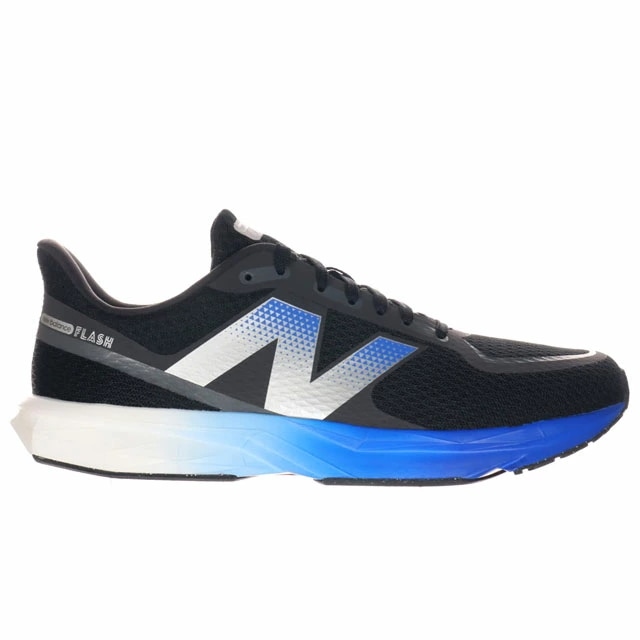 ニューバランス スニーカー メンズ ランニングシューズ ワイズD ダイナソフト フラッシュ v7 ローカット MFLSH BB7 NB ブラック ブルー 靴