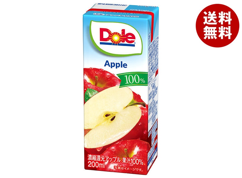雪印メグミルク Dole(ドール) アップル100% 200ml紙パック＊18本入＊(2ケース) 5,173円