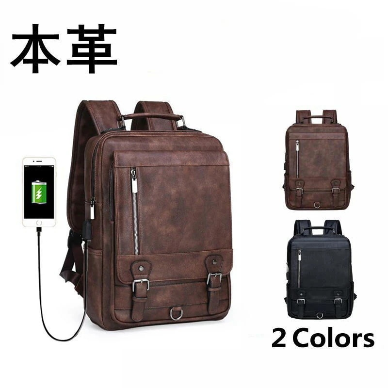 再販未定！リュック ビジネスリュック　リュックサック バックパック メンズ 本革 牛革 レザー 革 A4 容量 レザーバッグ 通勤 通学 デイバック アウトドア 無地 父の日