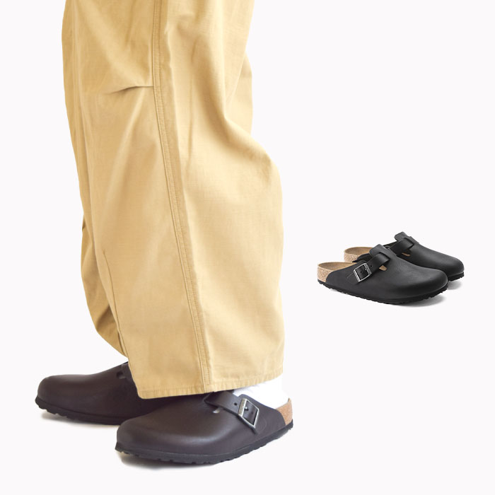 正規取扱店 サンダル ボストン グリップ ナチュラルレザー メンズ オールシーズン 26cm-28cm ブラック 黒 1023458