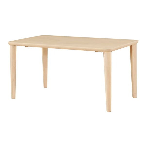 筑波産商 CCM4 ダイニングテーブル 140-80 X 4本脚 WH メーカー直送