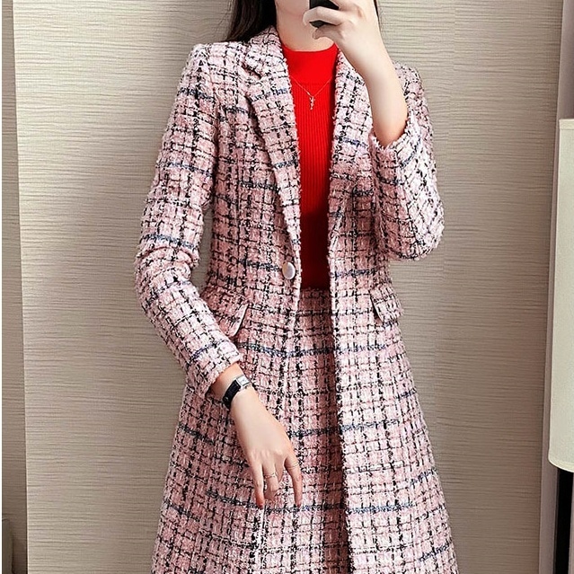 アウター ジャケット ロング丈 長袖 前開き 襟付き ボタン ポケット かわいい 大人可愛い きれいめ シンプル 上品 おしゃれ かっこいい レトロ ラフ ルーズ こなれ感 個性的 主役級 存在感