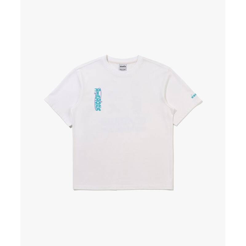 ディアドラ diadora イークイップ ウォッシュドグラフィック バックメッシュ 半袖Tシャツ IVORY D6223LRS25IVS 401782