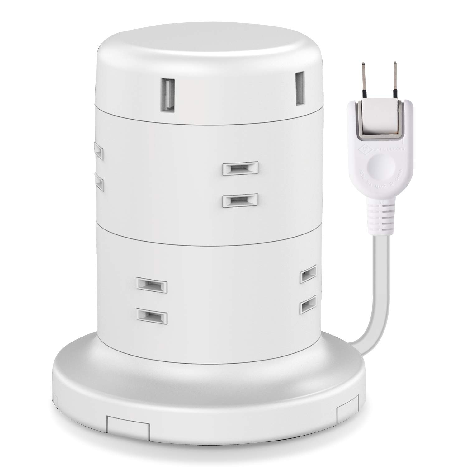 エレコム 電源タップ タワー型 延長コード 8個口その他PC用アクセサリー