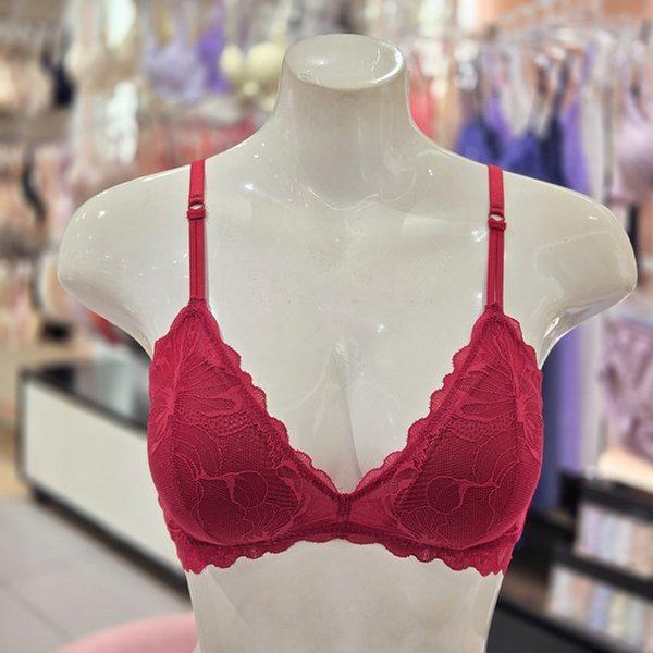 ジャカードレースノンワイヤーブラレット BR1991A-RED_s