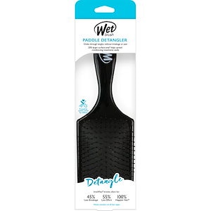 Wet Brush WetBrush(ウェットブラシ) パドル ディタングラー ヘアブラシ ブラック 1本 (x 1)