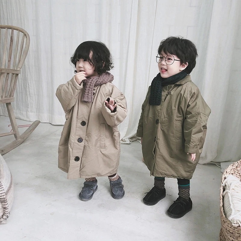 子服アウター中綿コート中綿ジャケット秋冬女の子男の子ロング丈可愛いゆったりキッ